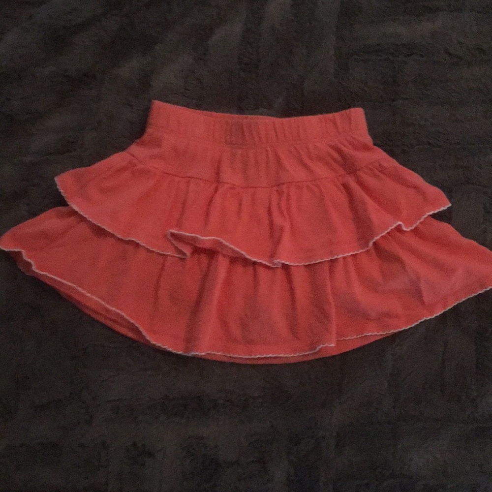 Gymboree skort double ruffle peach 18-24 months